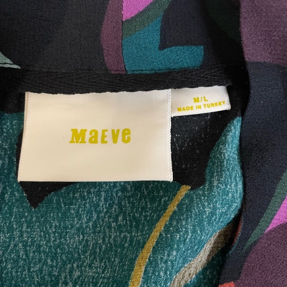 Anthropologie MAEVE Kimono Open Jacket Duster Womens M/L KIRA Floral Tropical - Picture 6 of 6